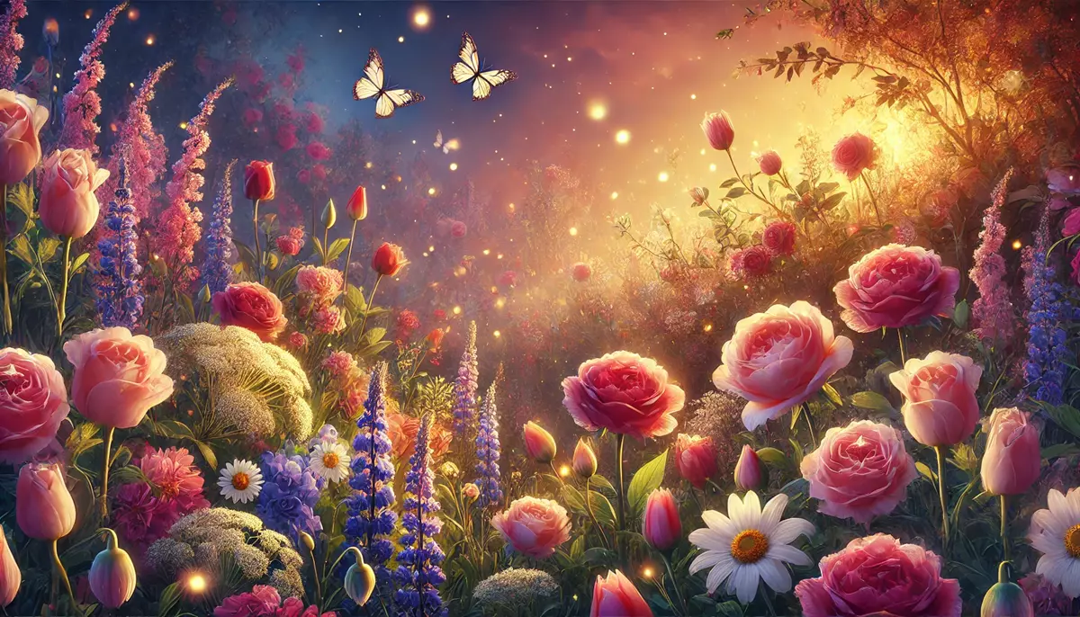 dreaming on a blooming garden