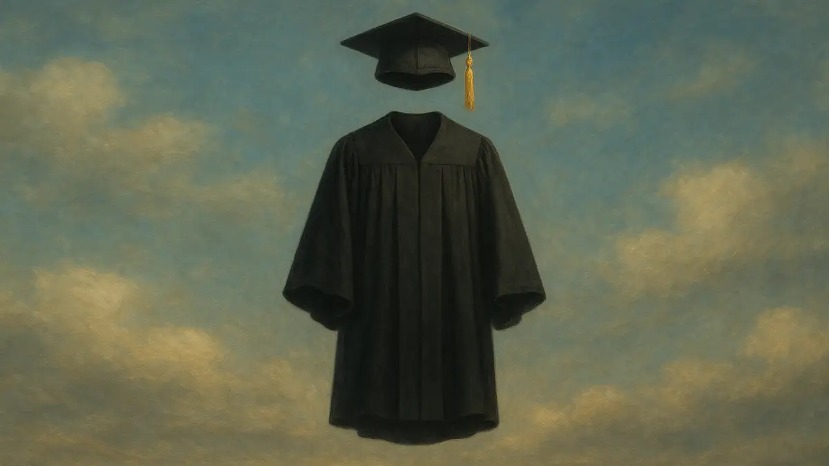 dreaming about a cap and gown