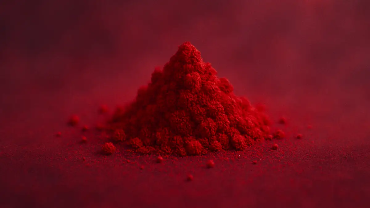 Dreaming about the color crimson