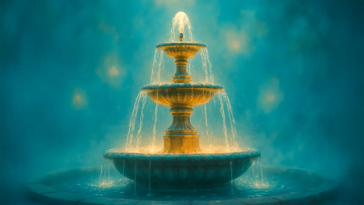 dreaming about a water fountain