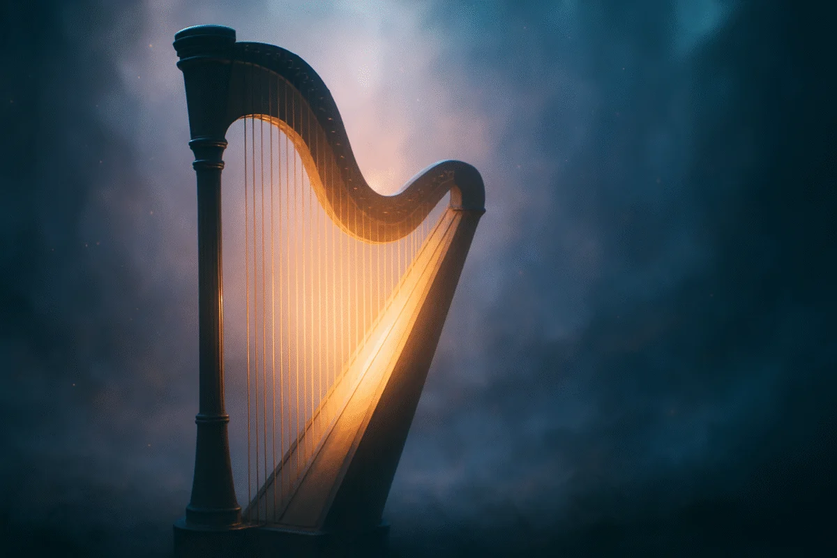 Dreaming about harp
