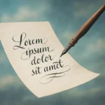 Dreaming about a Calligraphy