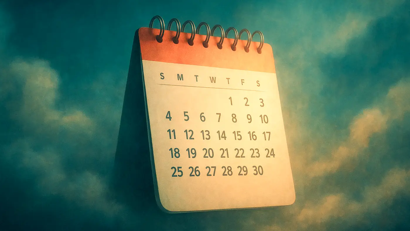 Dreaming about a calendar