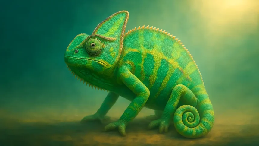 Dreaming about a chameleon