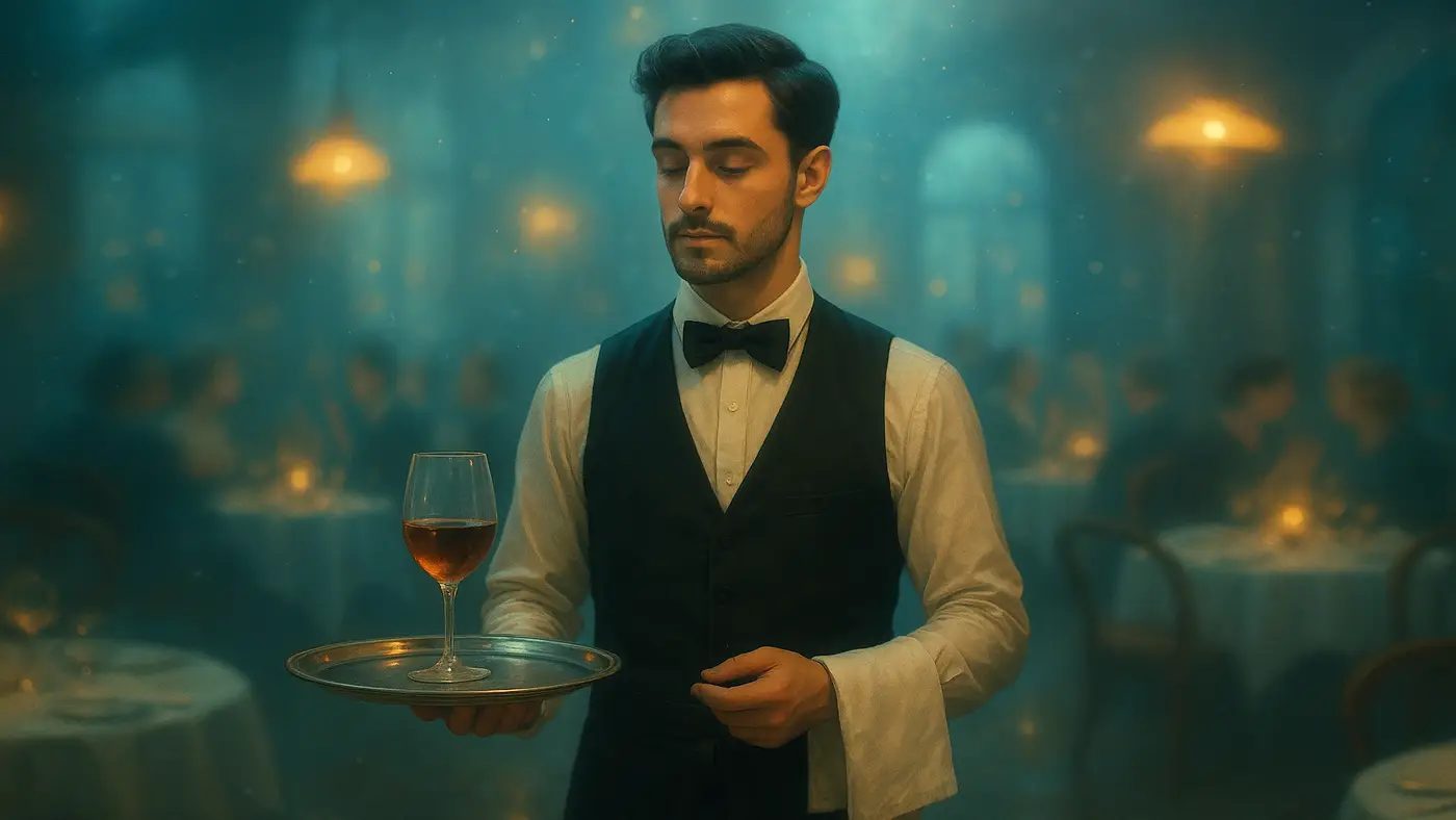 Dreaming about a waiter