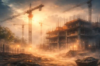 Dreaming about construction site