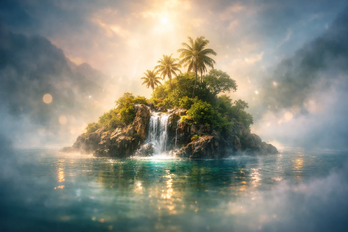 Dreaming about island